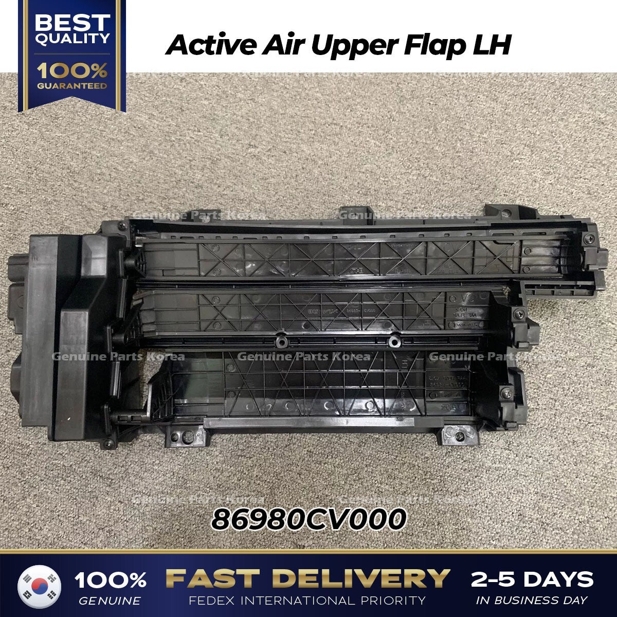 Genuine Active Air Upper Flap LH 86980CV000 for Kia EV6