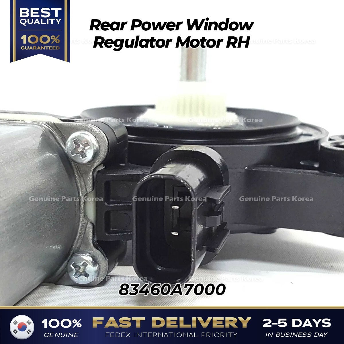 Genuine Rear Power Window Regulator Motor RH 83460A7000 for Kia Forte