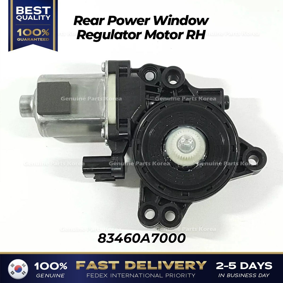 Genuine Rear Power Window Regulator Motor RH 83460A7000 for Kia Forte