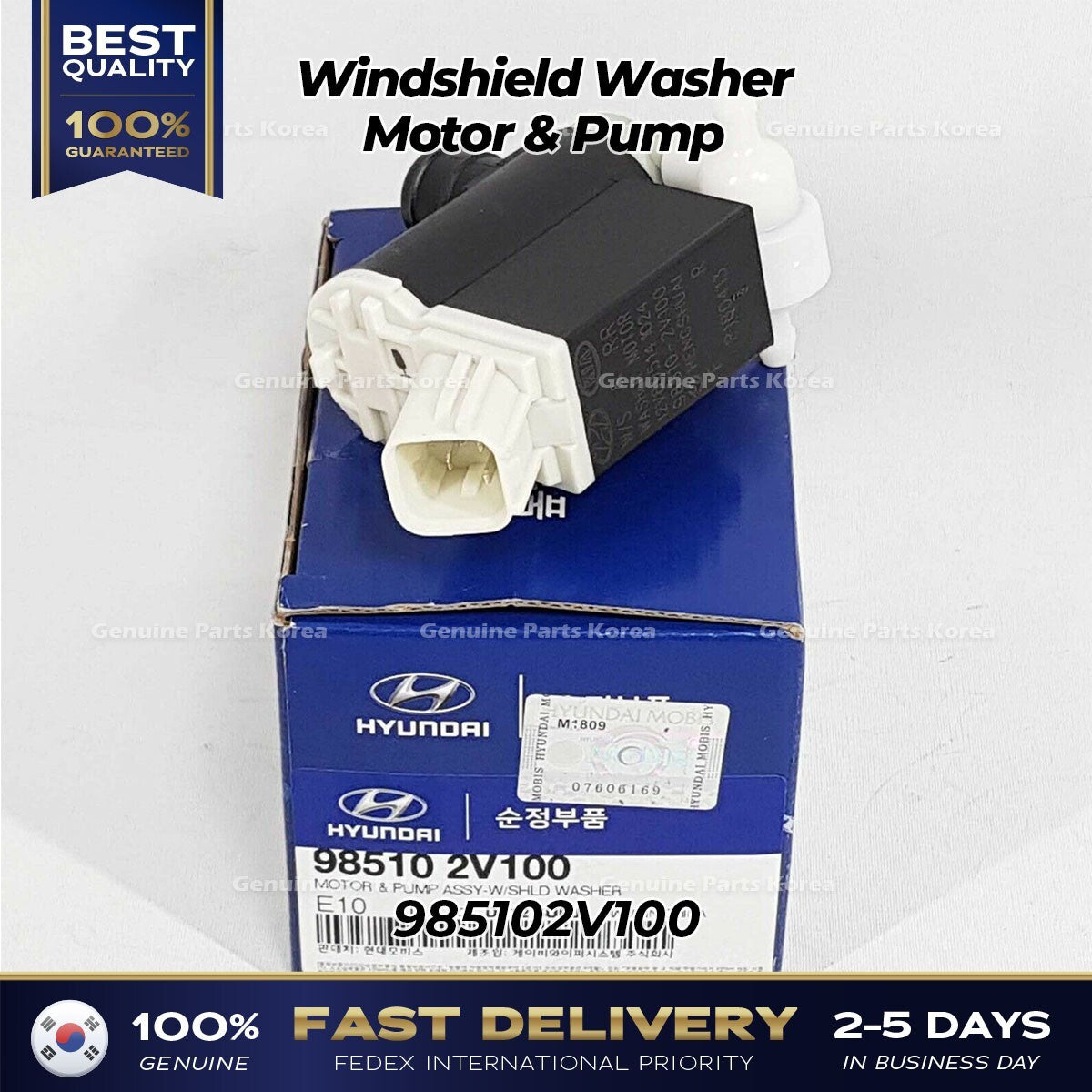 Genuine Windshield Washer Motor & Pump 985102V100 for Kia Sedona Sportage