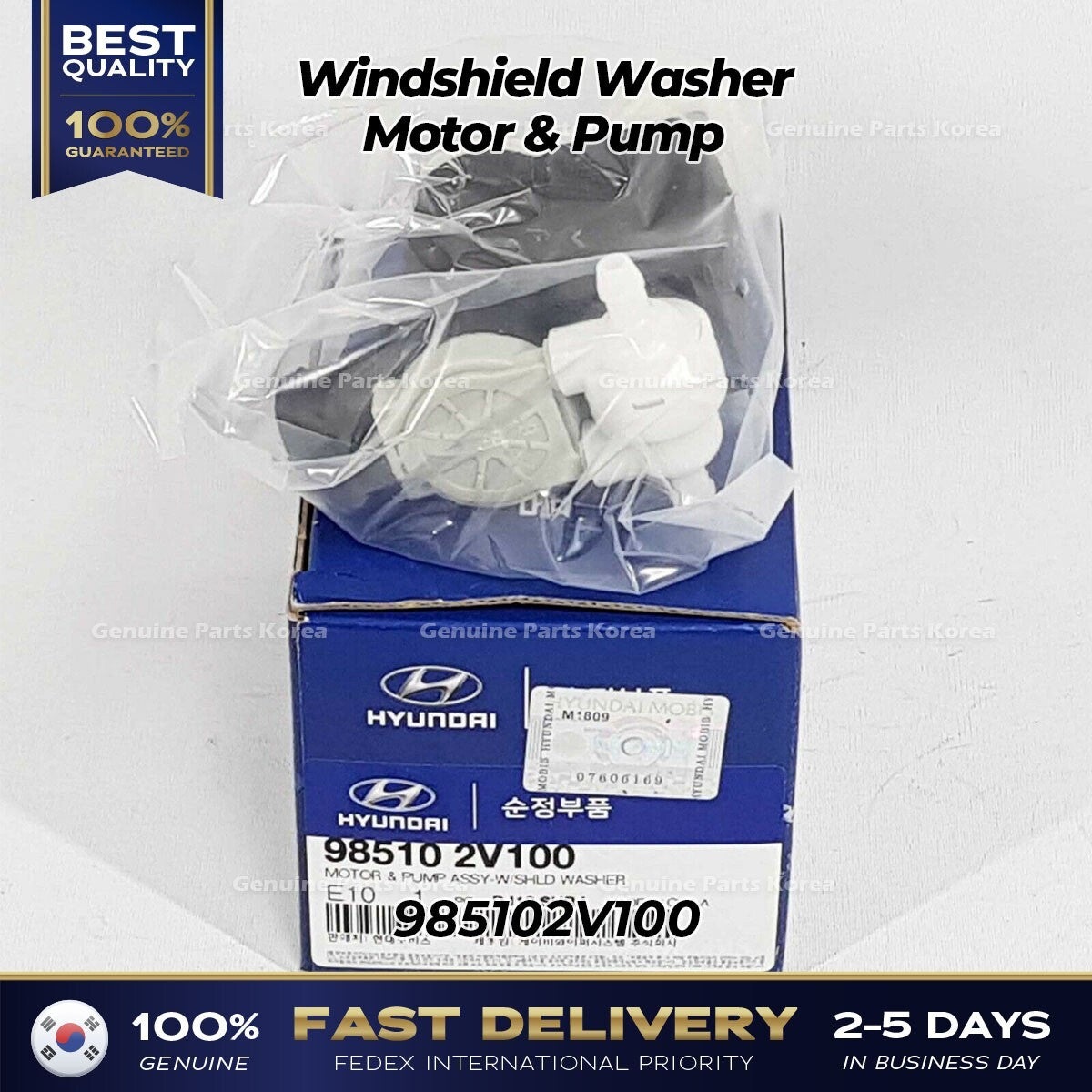 Genuine Windshield Washer Motor & Pump 985102V100 for Kia Sedona Sportage