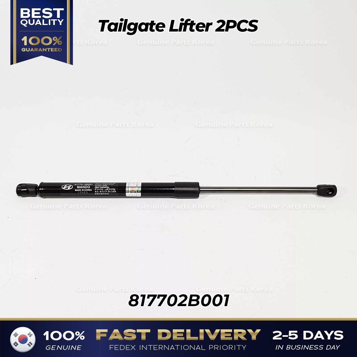 Genuine Tailgate Lifter 2PCS 817702B001 for Hyundai Santa Fe