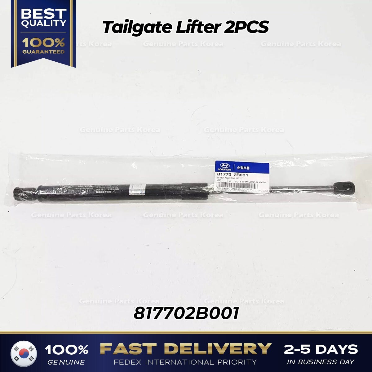 Genuine Tailgate Lifter 2PCS 817702B001 for Hyundai Santa Fe