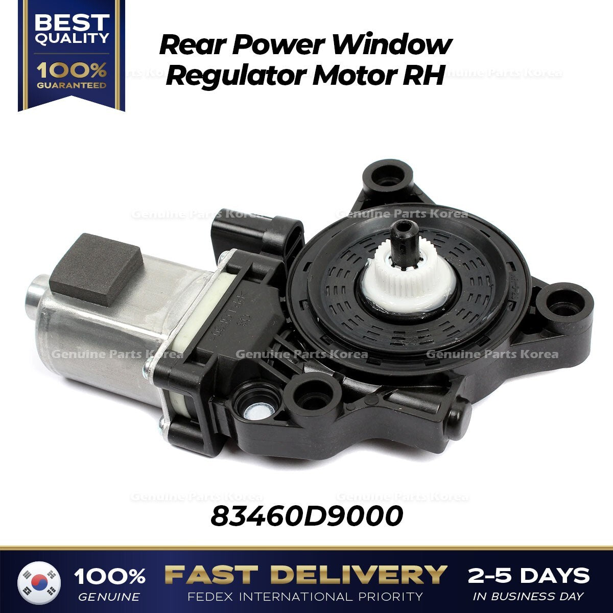 Genuine Rear Power Window Regulator Motor RH 83460D9000 for Kia Sportage