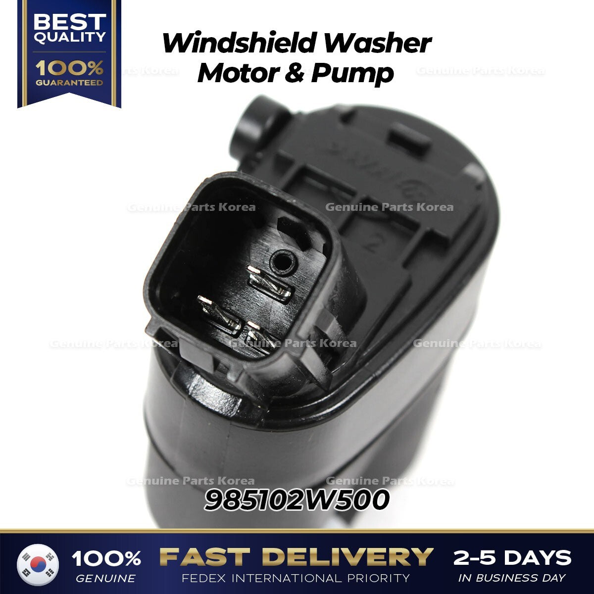Genuine Windshield Washer Motor & Pump 985102W500 for Hyundai Kia