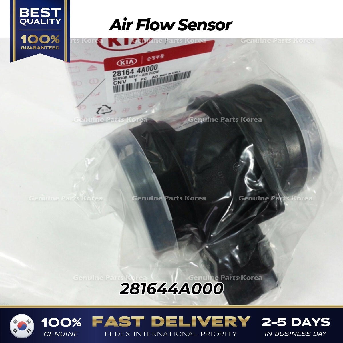 Genuine Air Flow Sensor 281644A000 for Hyundai Porter II Terracan Kia Sorento