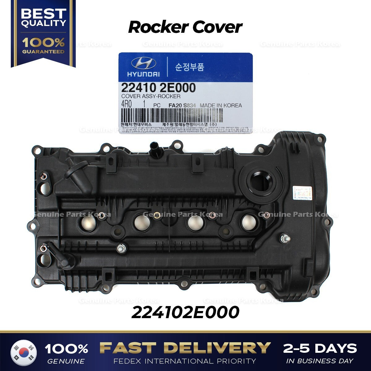 Genuine Rocker Cover 224102E000 for Hyundai Elantra