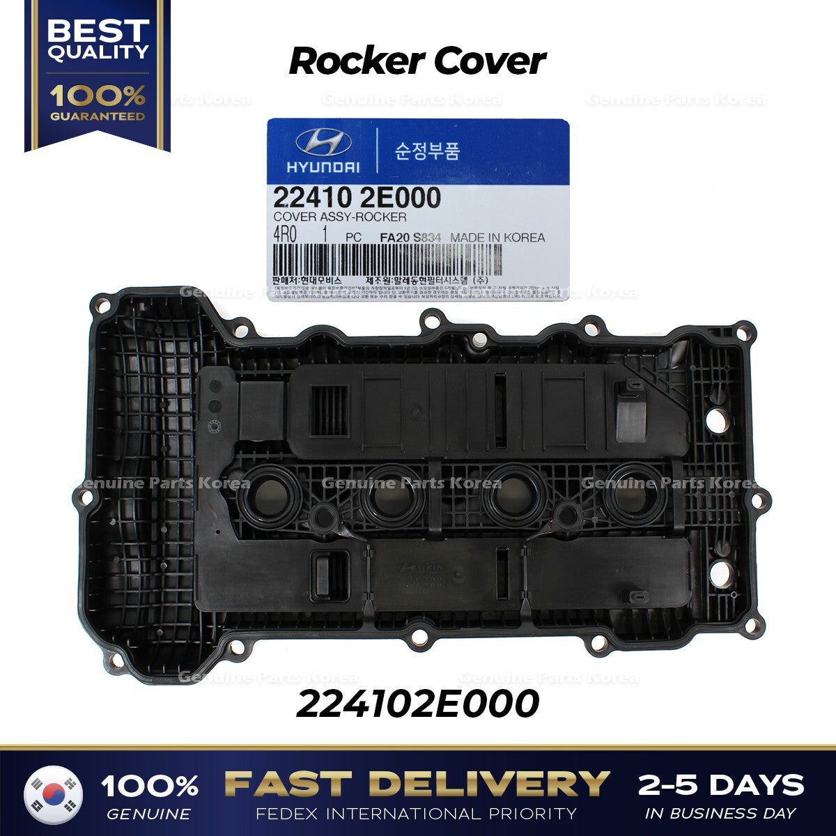 Genuine Rocker Cover 224102E000 for Hyundai Elantra