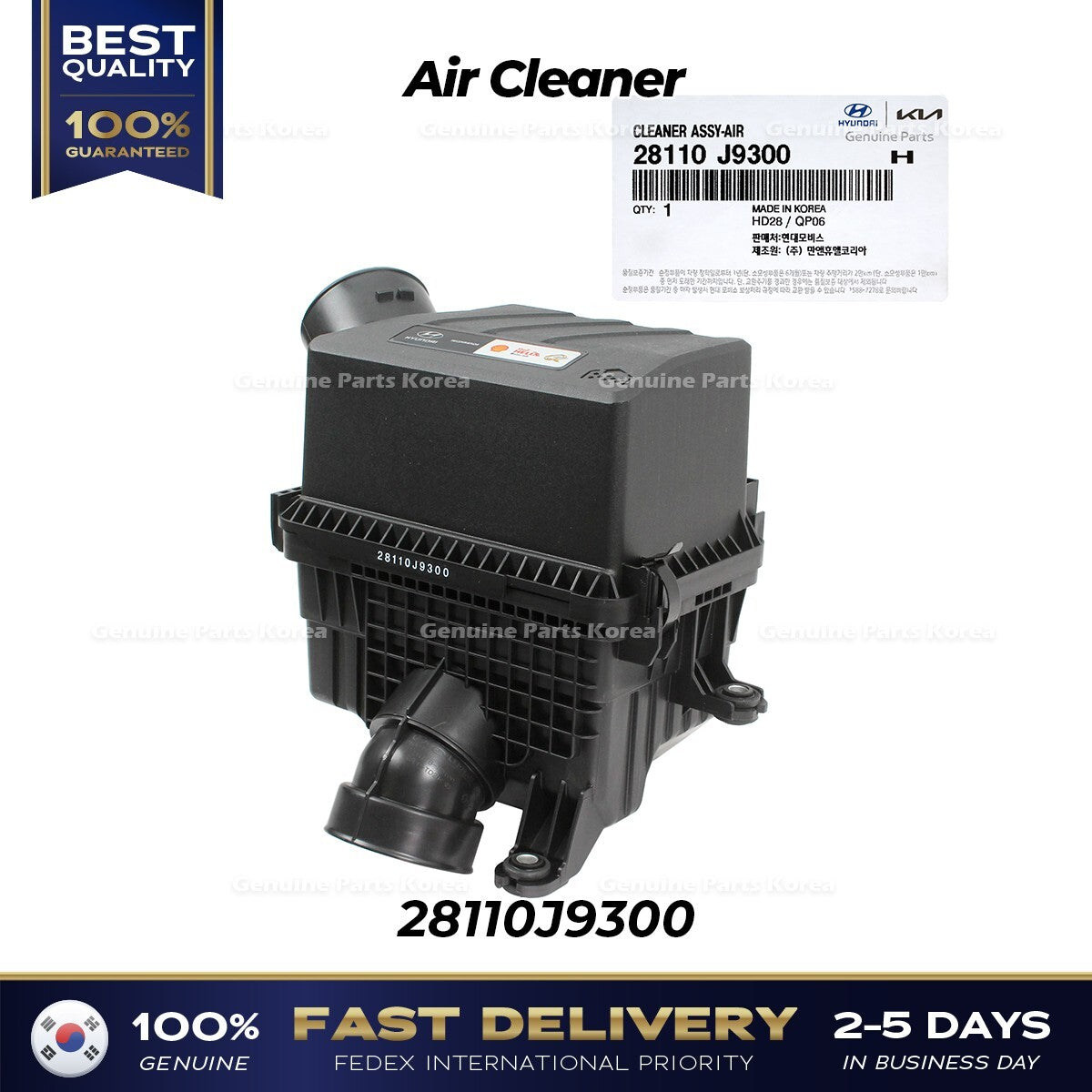 Genuine Air Cleaner 28110J9300 for Hyundai Kona