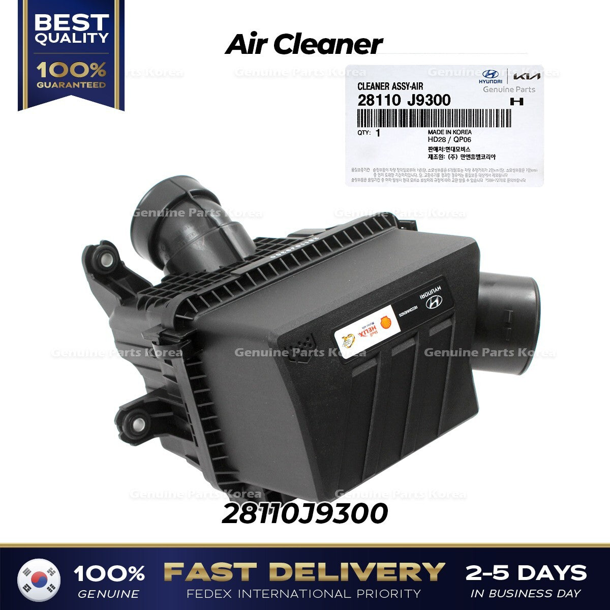 Genuine Air Cleaner 28110J9300 for Hyundai Kona