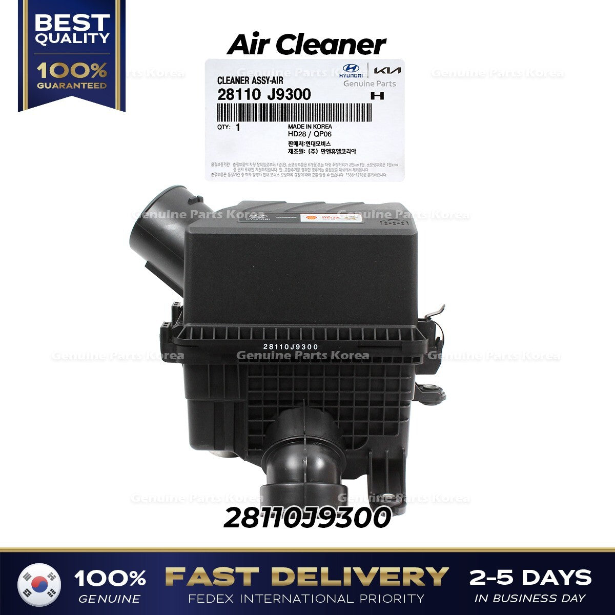 Genuine Air Cleaner 28110J9300 for Hyundai Kona