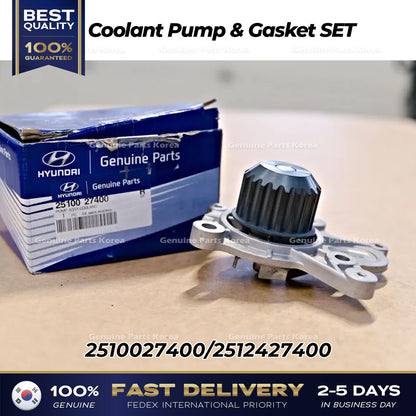 Genuine Coolant Pump & Gasket SET 2510027400 for Hyundai Kia