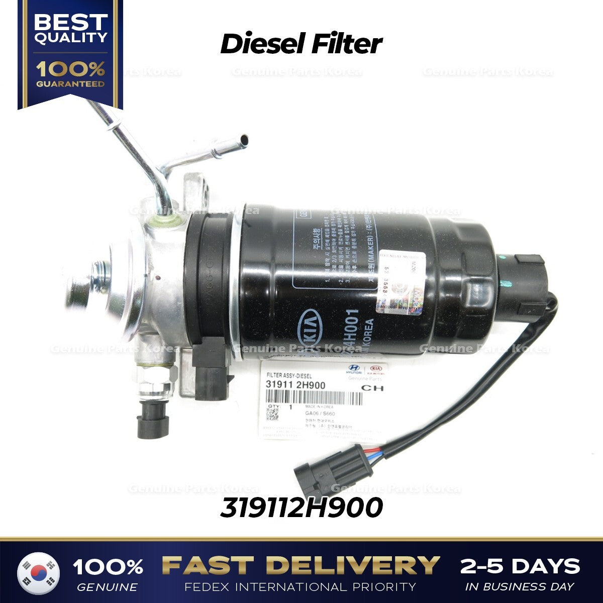 Genuine Diesel Filter 319112H900 for Hyundai Elantra Kia Forte