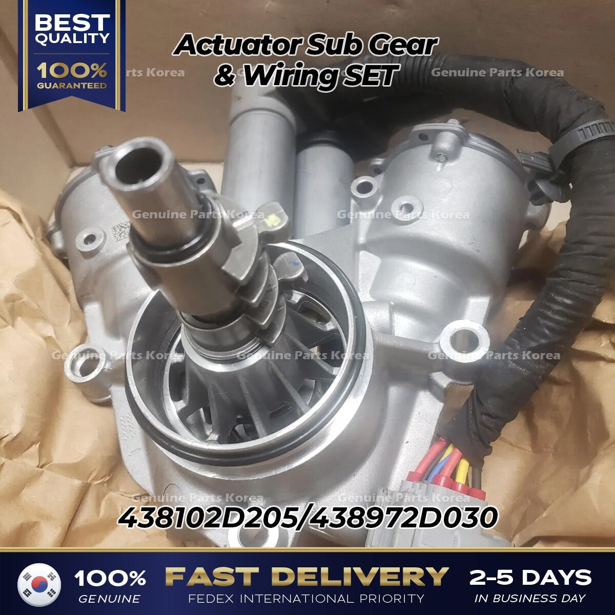 Genuine Actuator Sub Gear & Wiring SET 438102D205 for Hyundai Kia