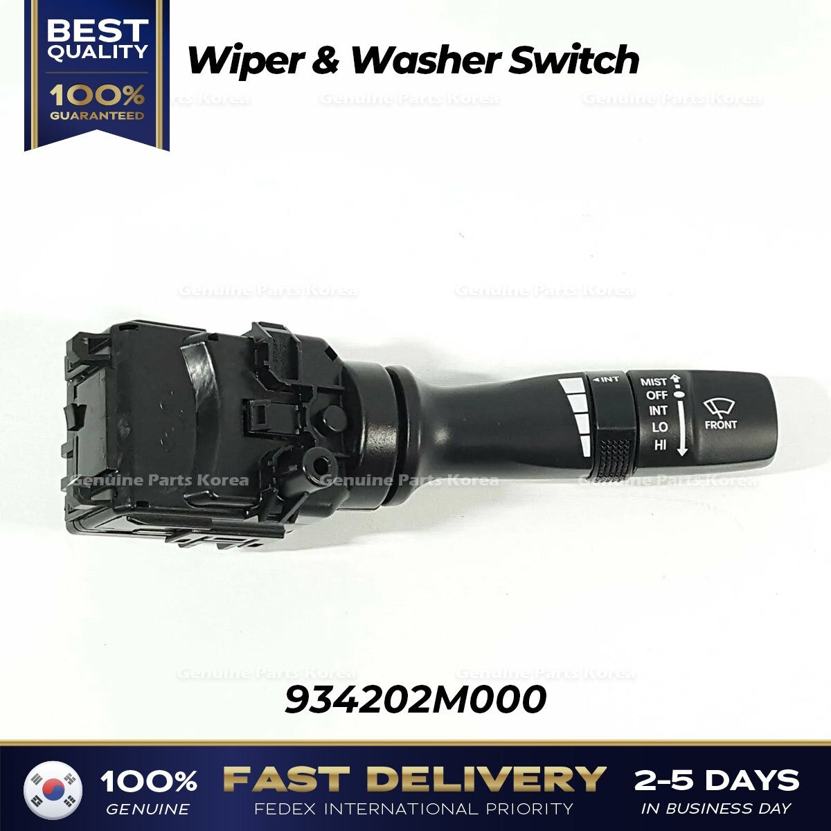 Genuine Wiper & Washer Switch 934202M000 for Hyundai Accent Kia Forte