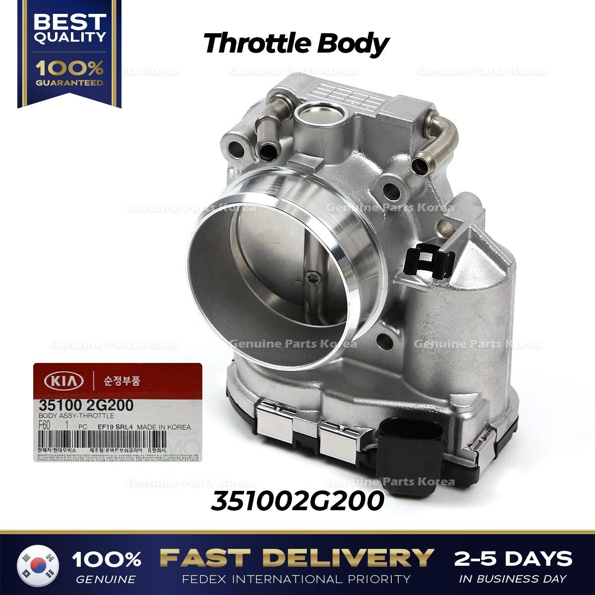 Genuine Throttle Body 351002G200 for Hyundai Sonata Kia Forte