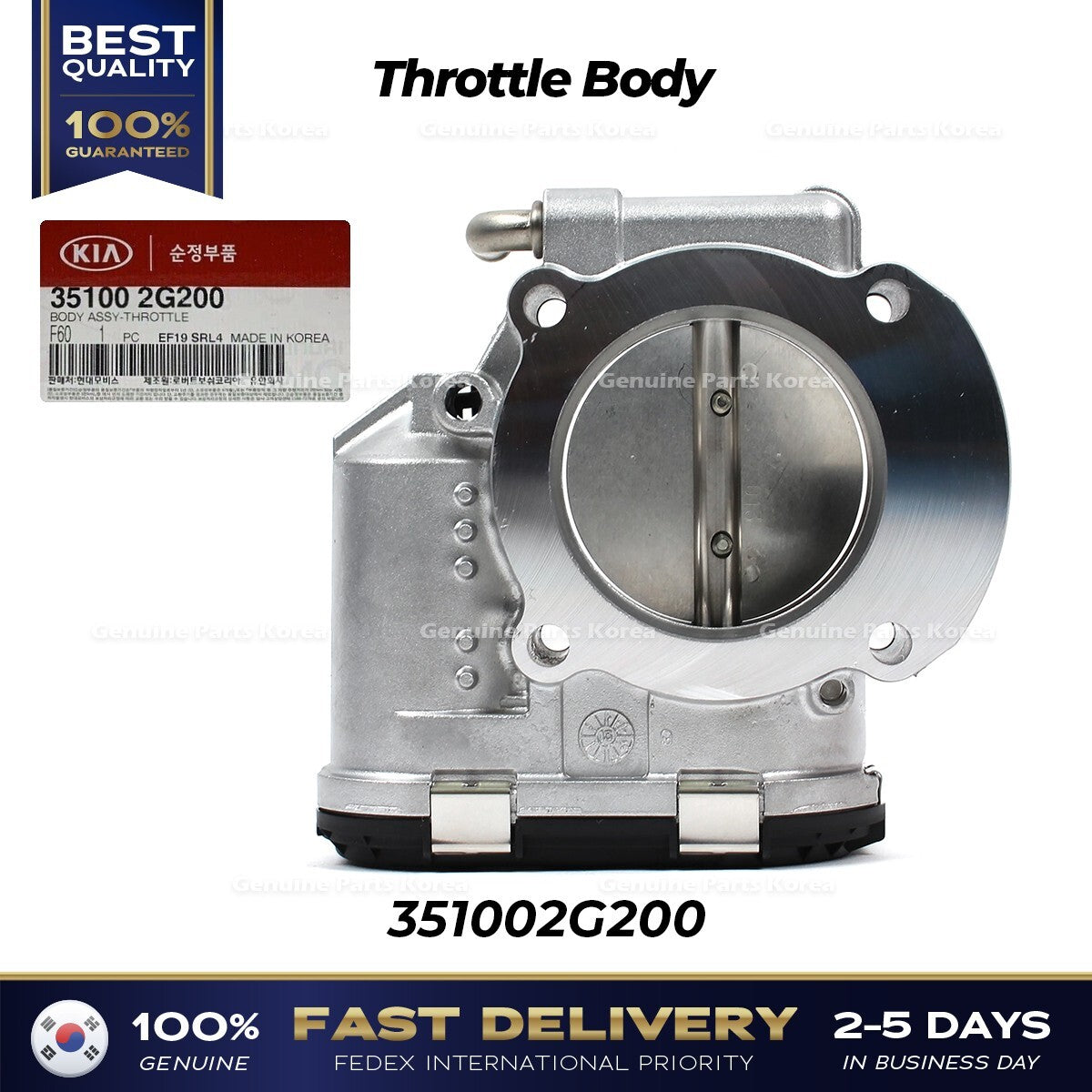 Genuine Throttle Body 351002G200 for Hyundai Sonata Kia Forte