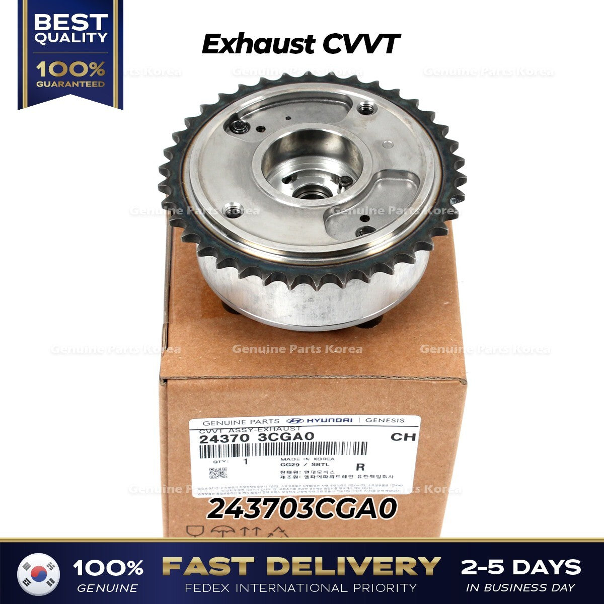 Genuine Exhaust CVVT 243703CGA0 for Hyundai Genesis Kia