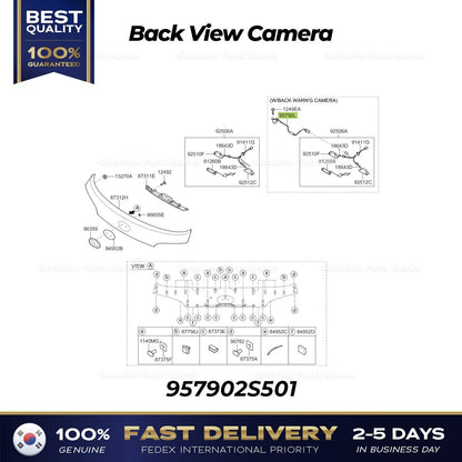 Genuine Back View Camera 957902S501 for Hyundai Tucson
