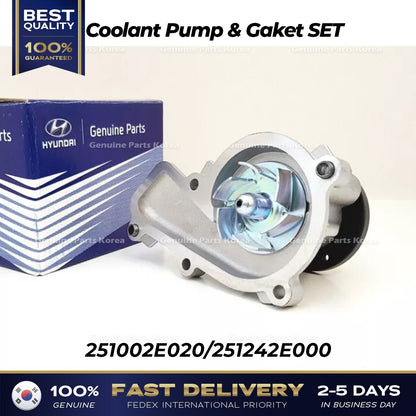 Genuine Coolant Pump & Gaket SET 251002E020 for Hyundai Kia