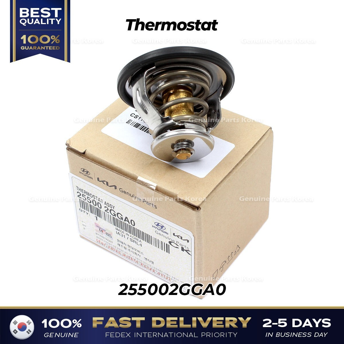 Genuine Thermostat 255002GGA0 for Hyundai Santa Fe Kia Optima