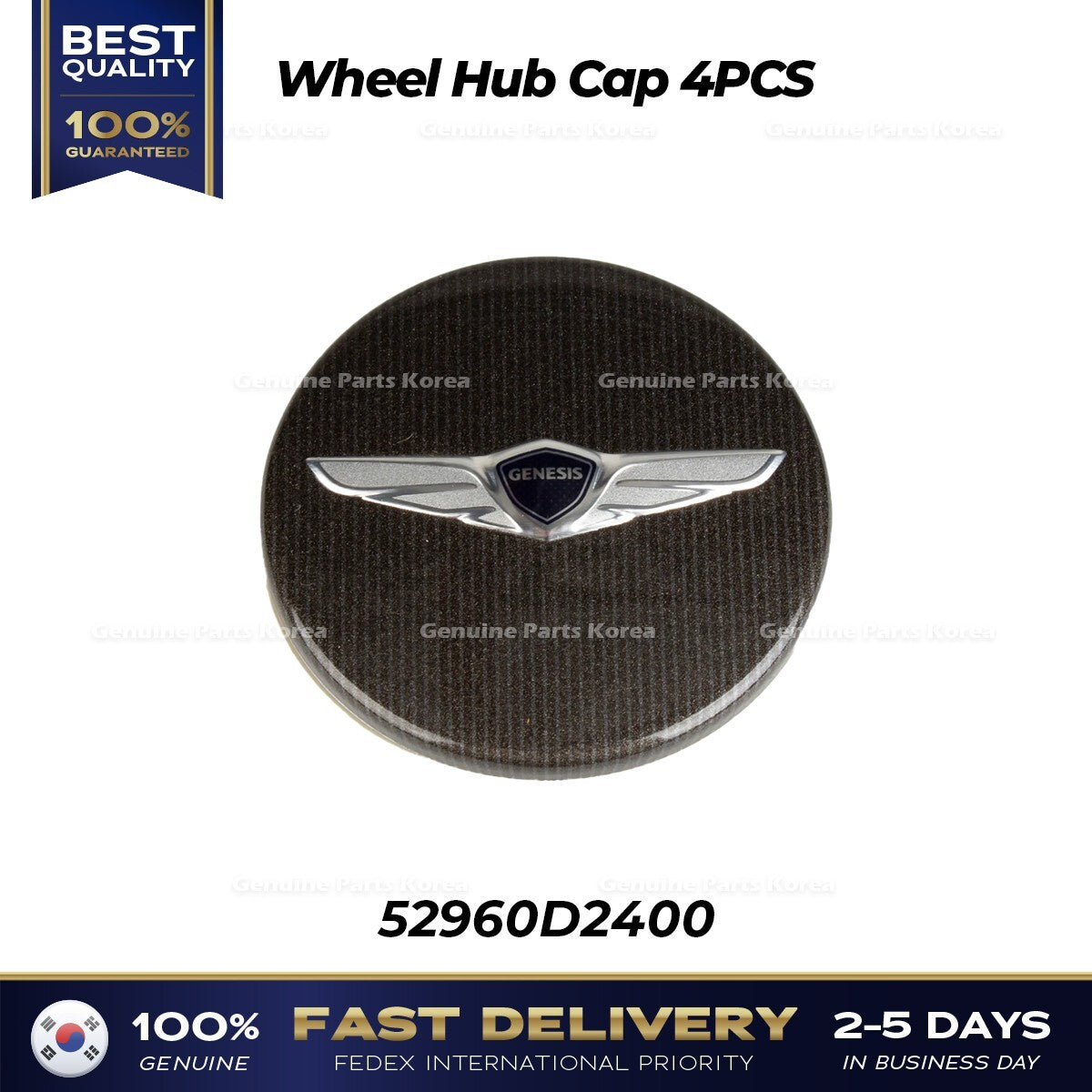 Genuine Wheel Hub Cap 4PCS 52960D2400 for Hyundai Genesis