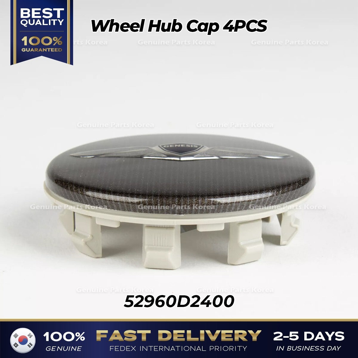 Genuine Wheel Hub Cap 4PCS 52960D2400 for Hyundai Genesis