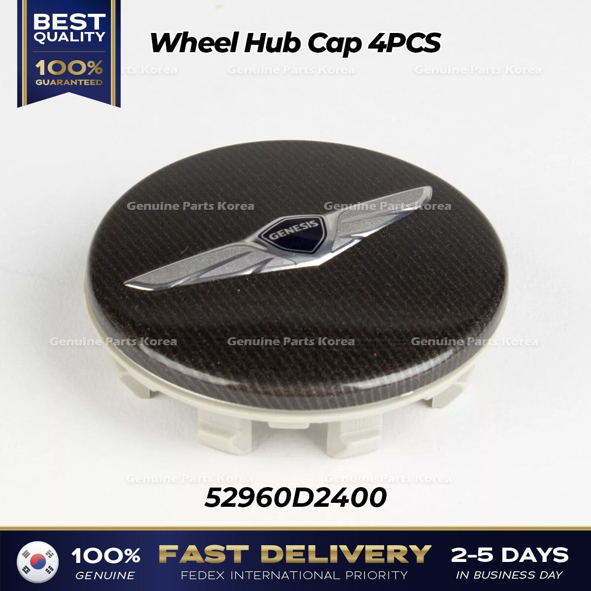 Genuine Wheel Hub Cap 4PCS 52960D2400 for Hyundai Genesis