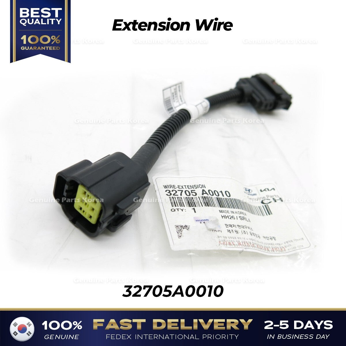 Genuine Extension Wire 32705A0010 for Hyundai Porter II