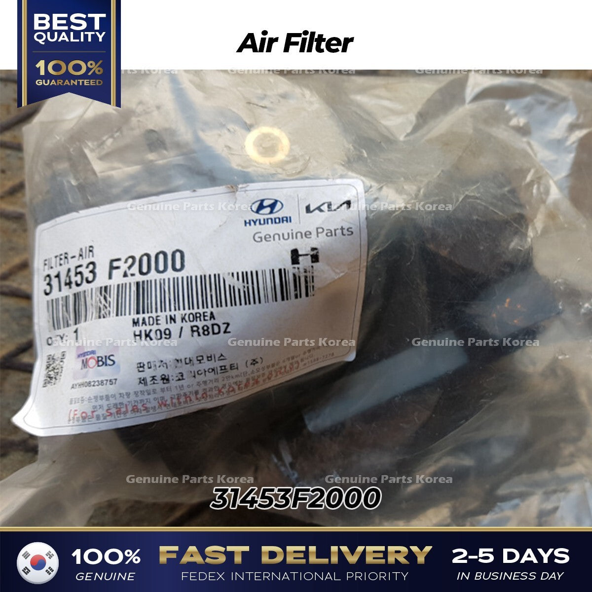 Genuine Air Filter 31453F2000 for Hyundai Elantra Avante