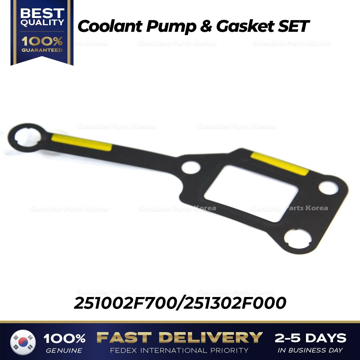 Genuine Coolant Pump & Gasket SET 251002F700 for Hyundai Santa Fe Tuscon