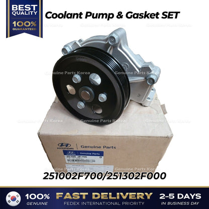 Genuine Coolant Pump & Gasket SET 251002F700 for Hyundai Santa Fe Tuscon