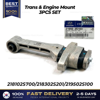 Genuine Trans & Engine Mount 3PCS SET for Hyundai Tucson Kia Sportage