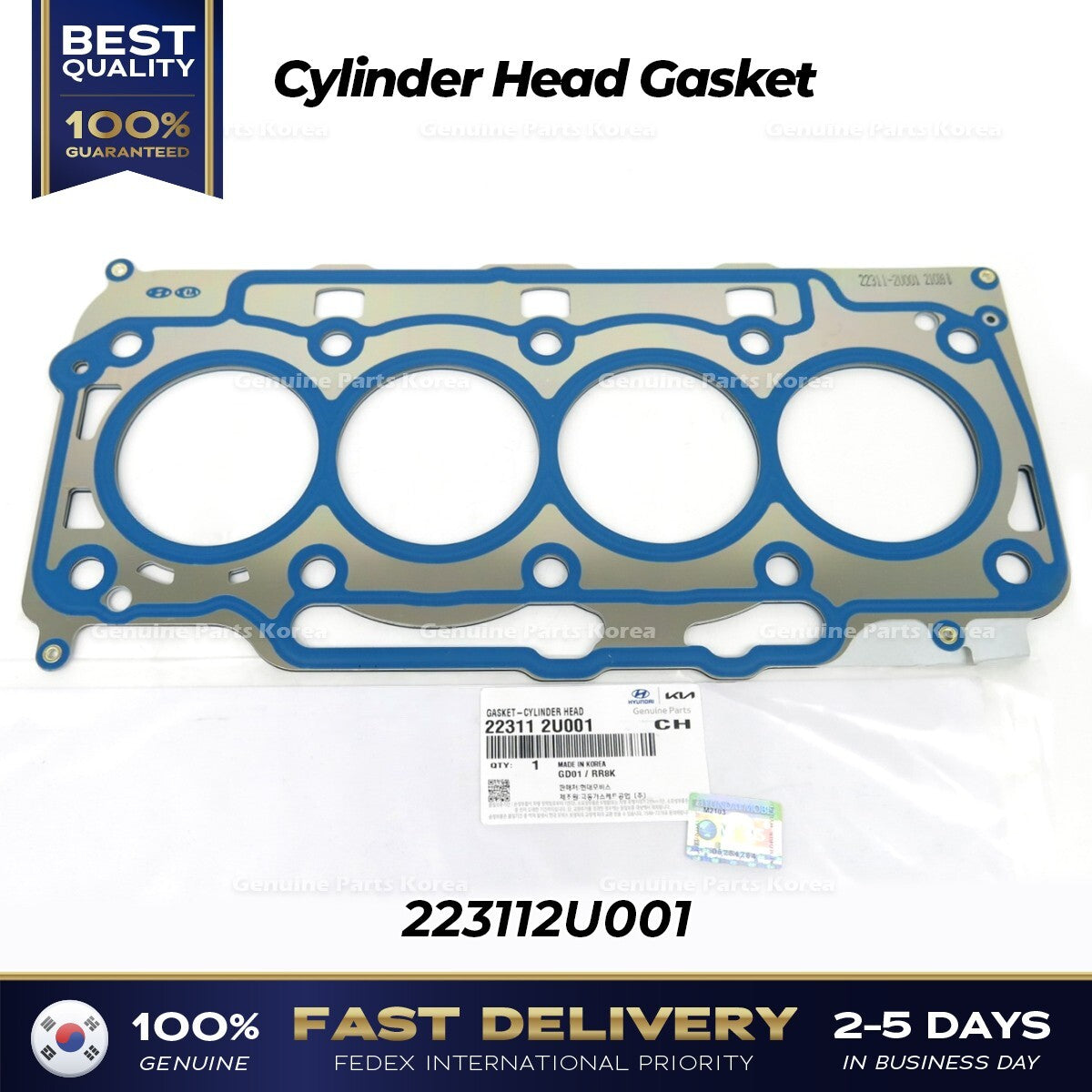 Genuine Cylinder Head Gasket 223112U001 for Hyundai Tuscon Kia Sportage