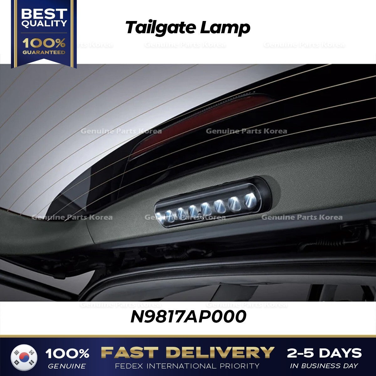 Genuine Tailgate Lamp N9817AP000 for Hyundai Ioniq 5 Tuscon NX4