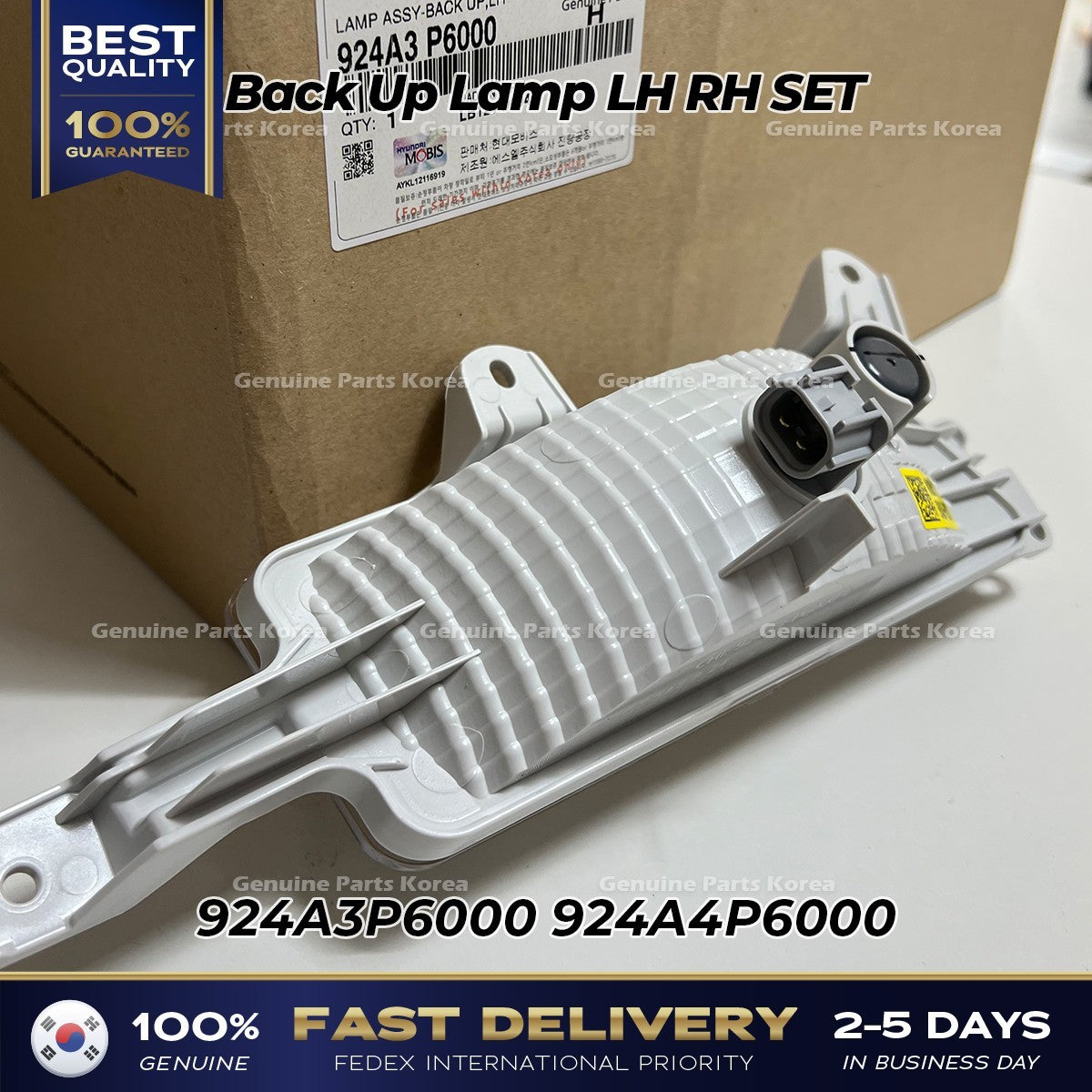 Genuine Back Up Lamp LH RH SET 924A3P6000 924A4P6000 for Hyundai Santa Fe MX5