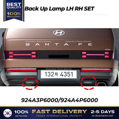 Genuine Back Up Lamp LH RH SET 924A3P6000 924A4P6000 for Hyundai Santa Fe MX5