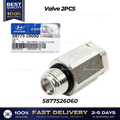 Genuine Valve 2PCS 5877526060 for Hyundai Santa Fe