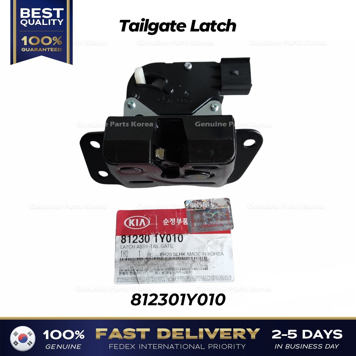 Genuine Tailgate Latch 812301Y010 for Kia Picanto