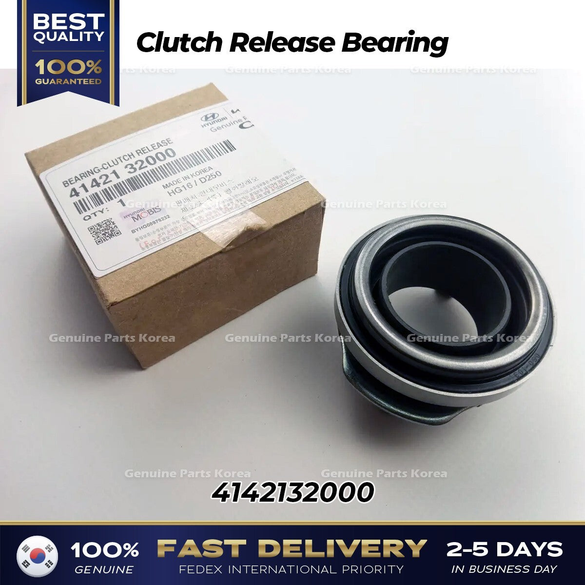 Genuine Clutch Release Bearing 4142132000 for Hyundai Accent Kia Forte Rio