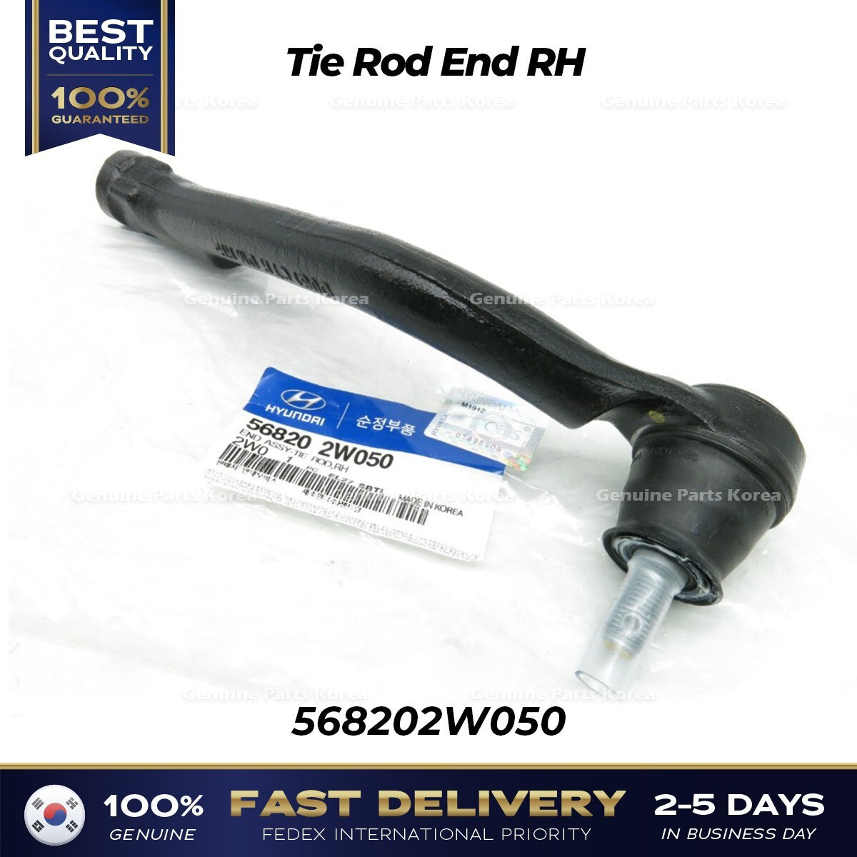 Genuine Tie Rod End RH 568202W050 for Hyundai Santa Fe