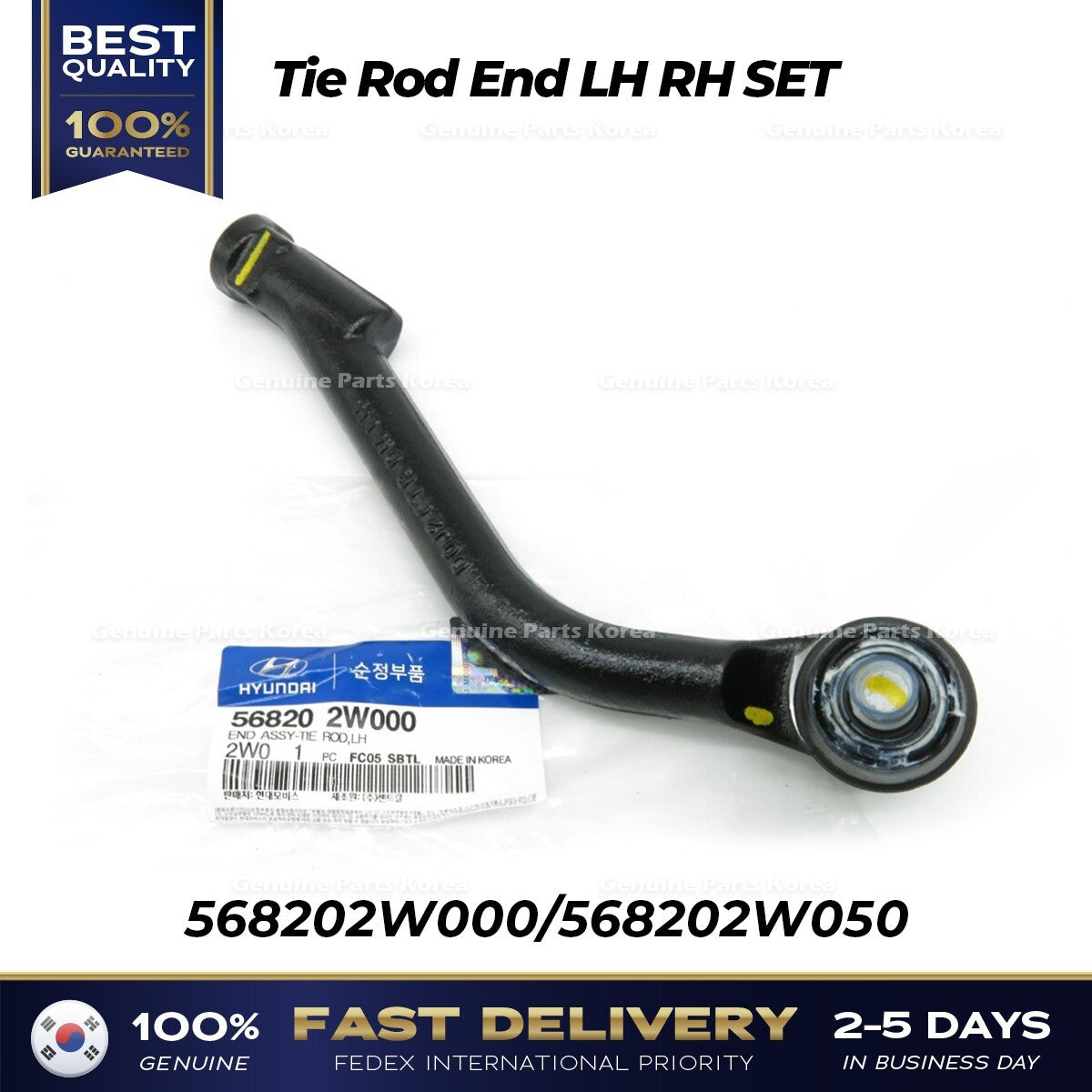 Genuine Tie Rod End LH RH SET 568202W000 568202W050 for Hyundai Santa Fe