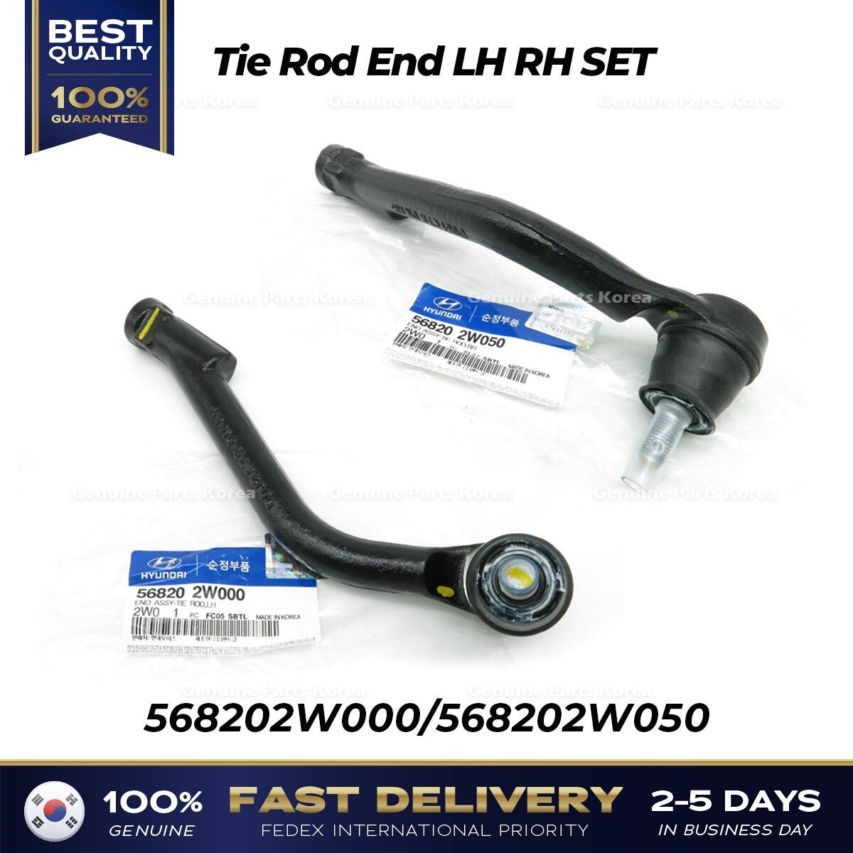 Genuine Tie Rod End LH RH SET 568202W000 568202W050 for Hyundai Santa Fe