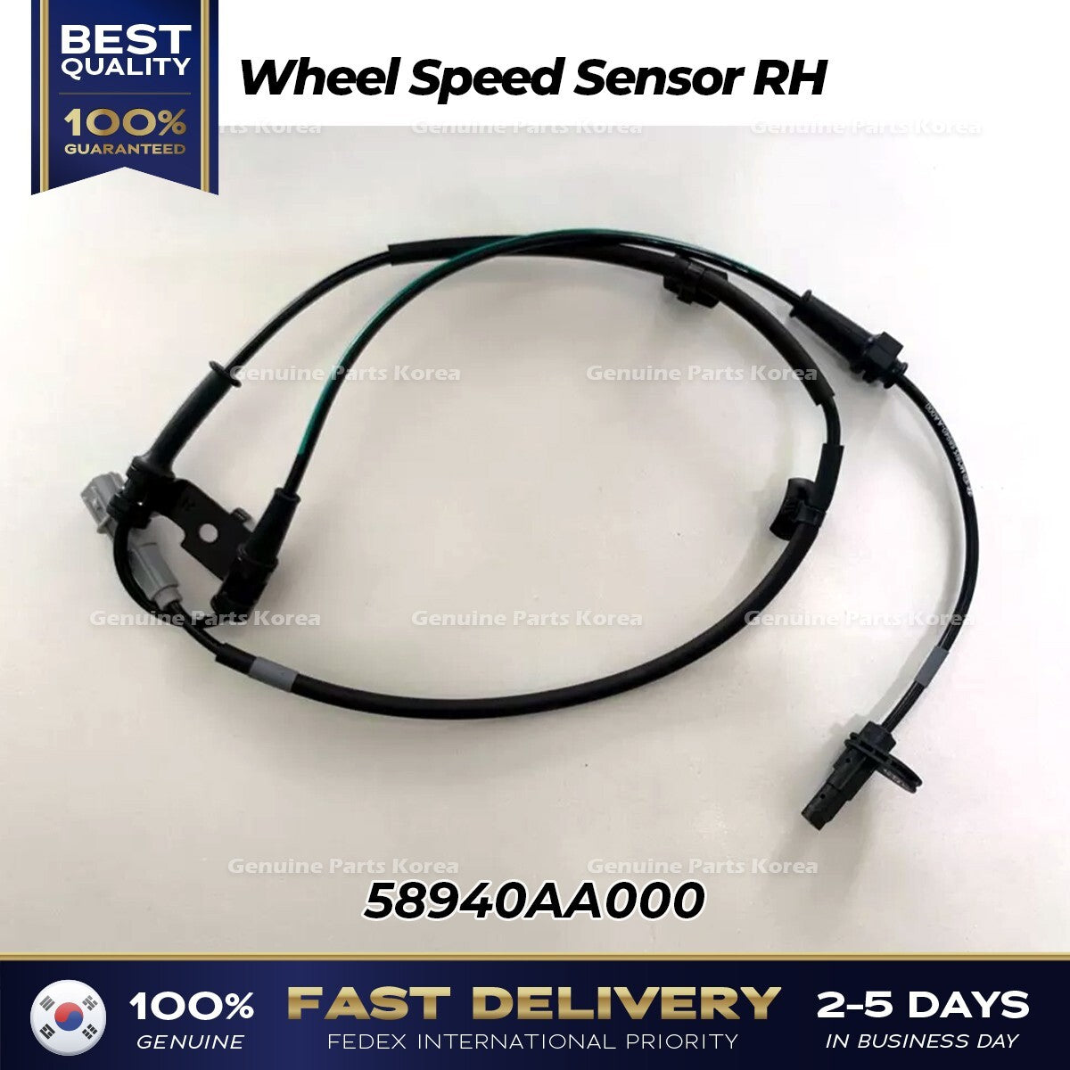 Genuine Wheel Speed Sensor RH 58940AA000 for Hyundai Elantra