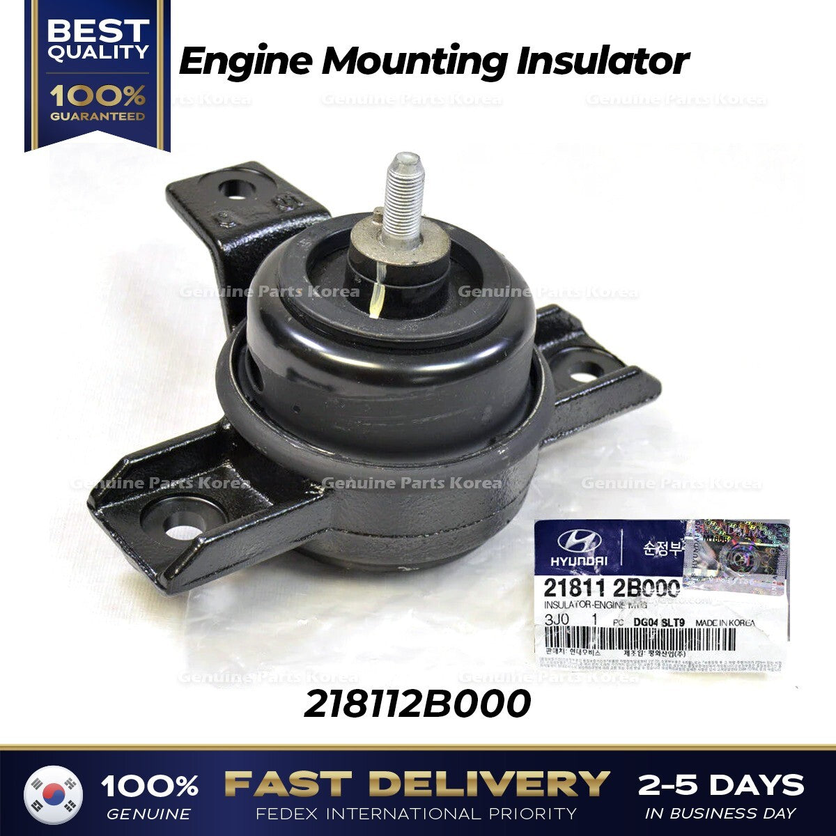 Genuine Engine Mounting Insulator 218112B000 for Hyundai Santa Fe Veracruz
