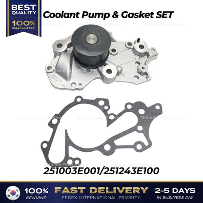 Genuine Coolant Pump & Gasket SET 251003E001 for Hyundai Santa Fe Kia Optima