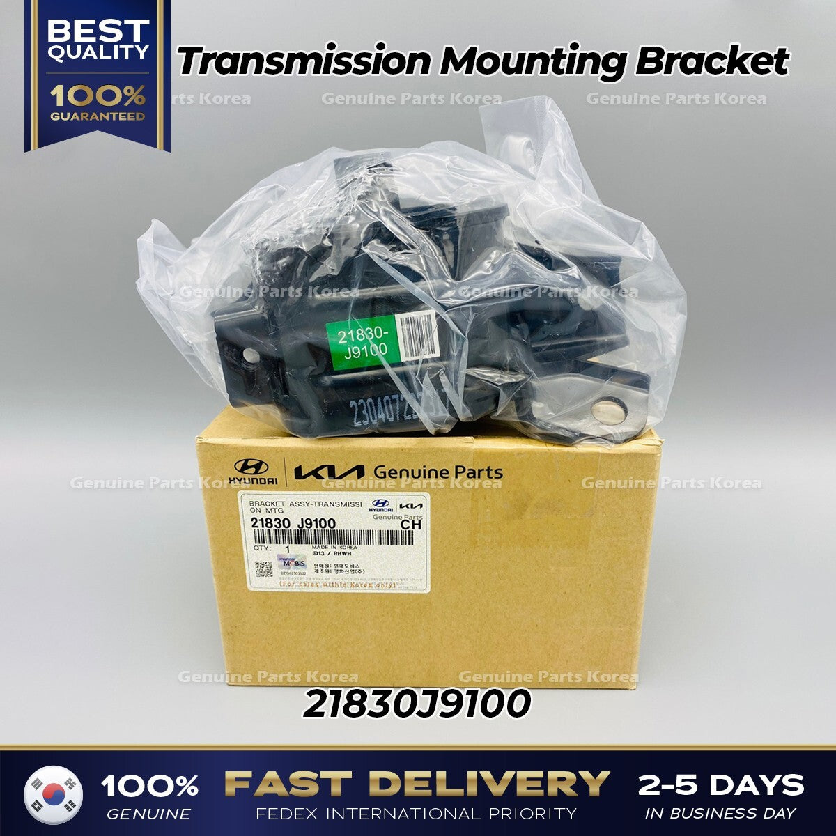 Genuine Transmission Mounting Bracket 21830J9100 for Hyundai Kona Kia Seltos