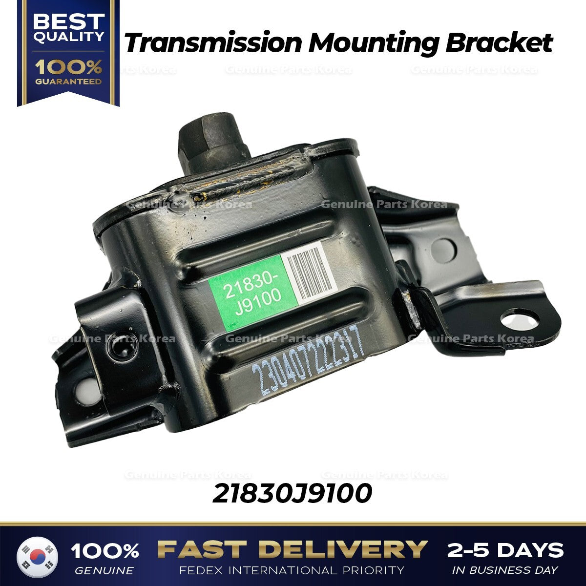 Genuine Transmission Mounting Bracket 21830J9100 for Hyundai Kona Kia Seltos