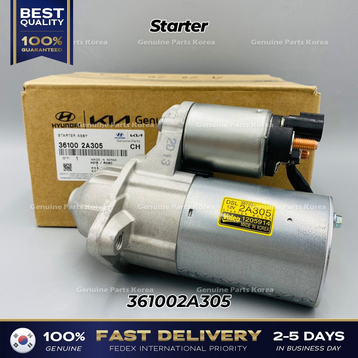 Genuine Starter 361002A305 for Hyundai Elantra Avante