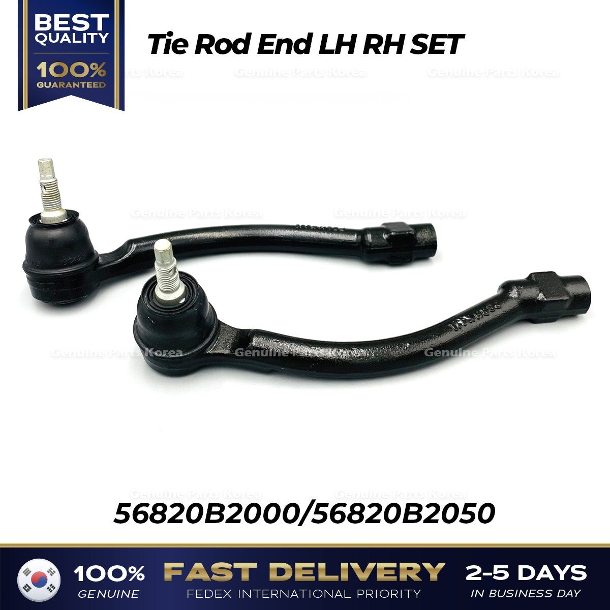 Genuine Tie Rod End LH RH SET 56820B2000 56820B2050 for Hyundai Kia